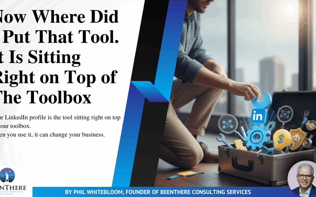 Now Where Did I Put That Tool. It Is Sitting Right on Top of The Toolbox