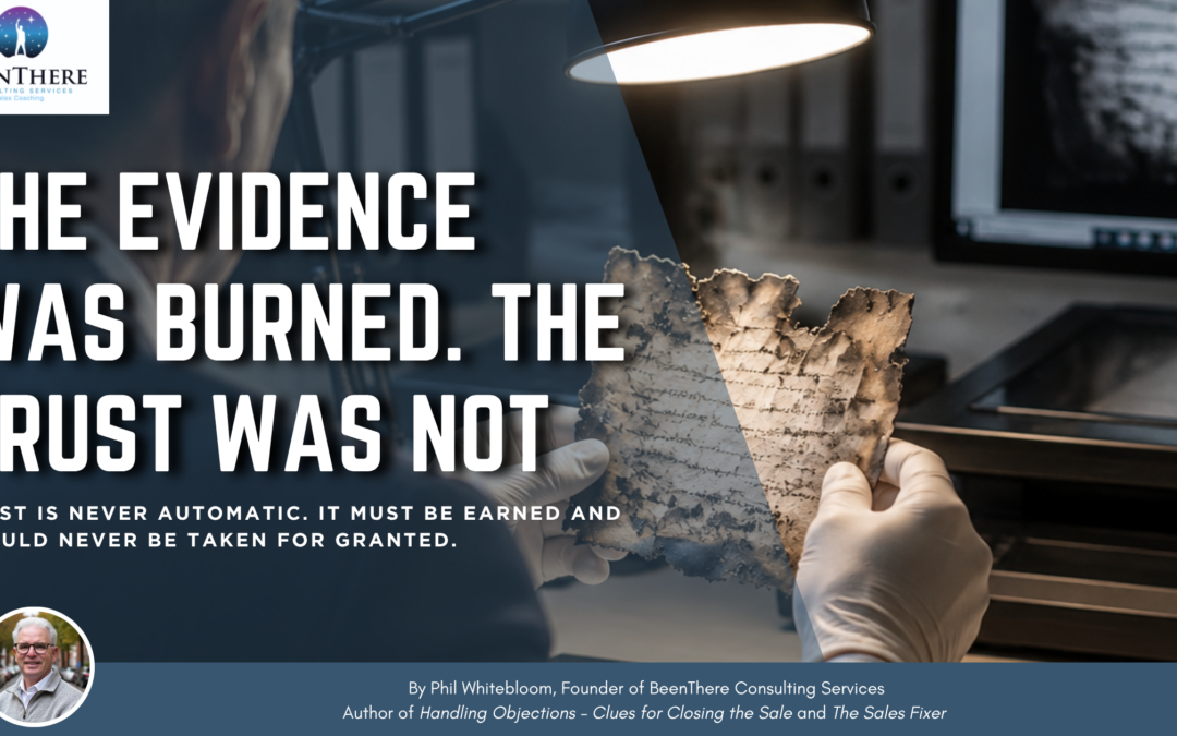 The Evidence Was Burned. The Trust Was Not